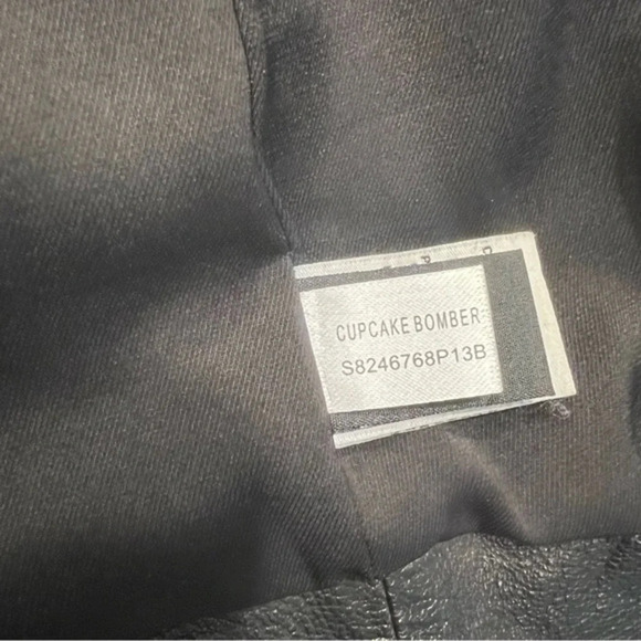 Diane Von Furstenberg Cupcake Tiered Ruffle Leather Bomber Jacket Sz-4 - Picture 8 of 9